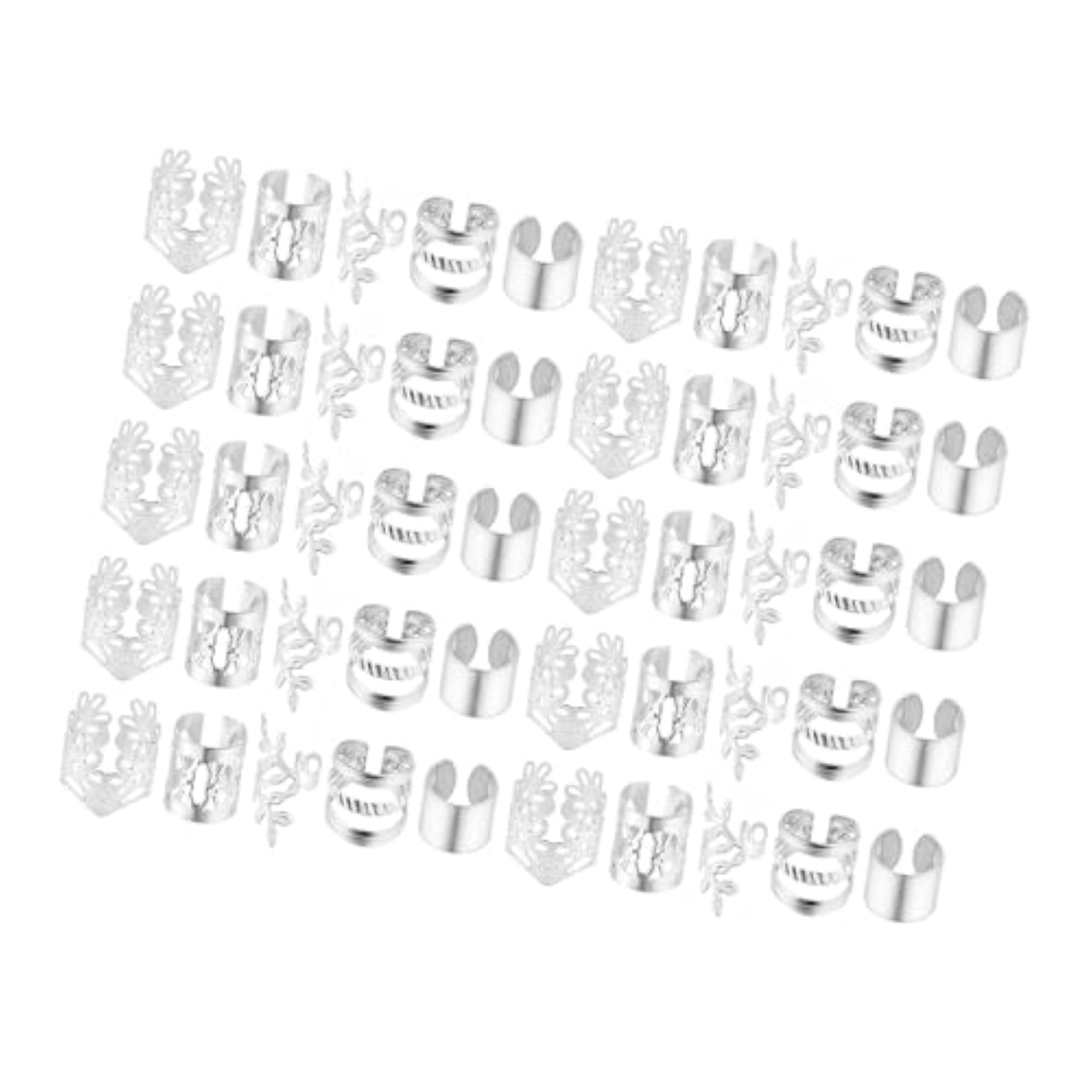 Braids Clips Hair Charms, 50pcs Set for Festivals
